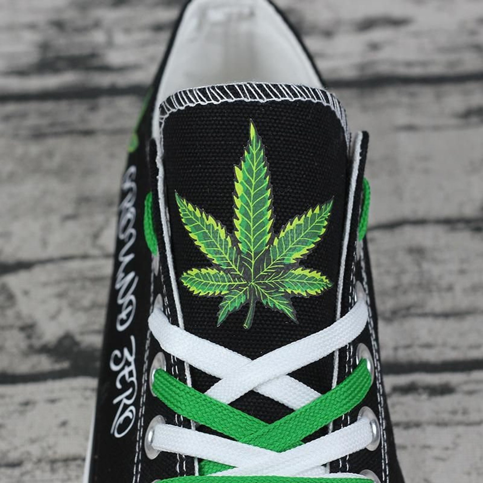 custom weed shoes