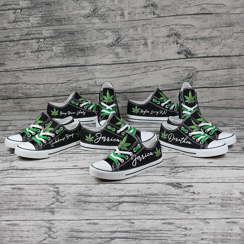 custom weed shoes