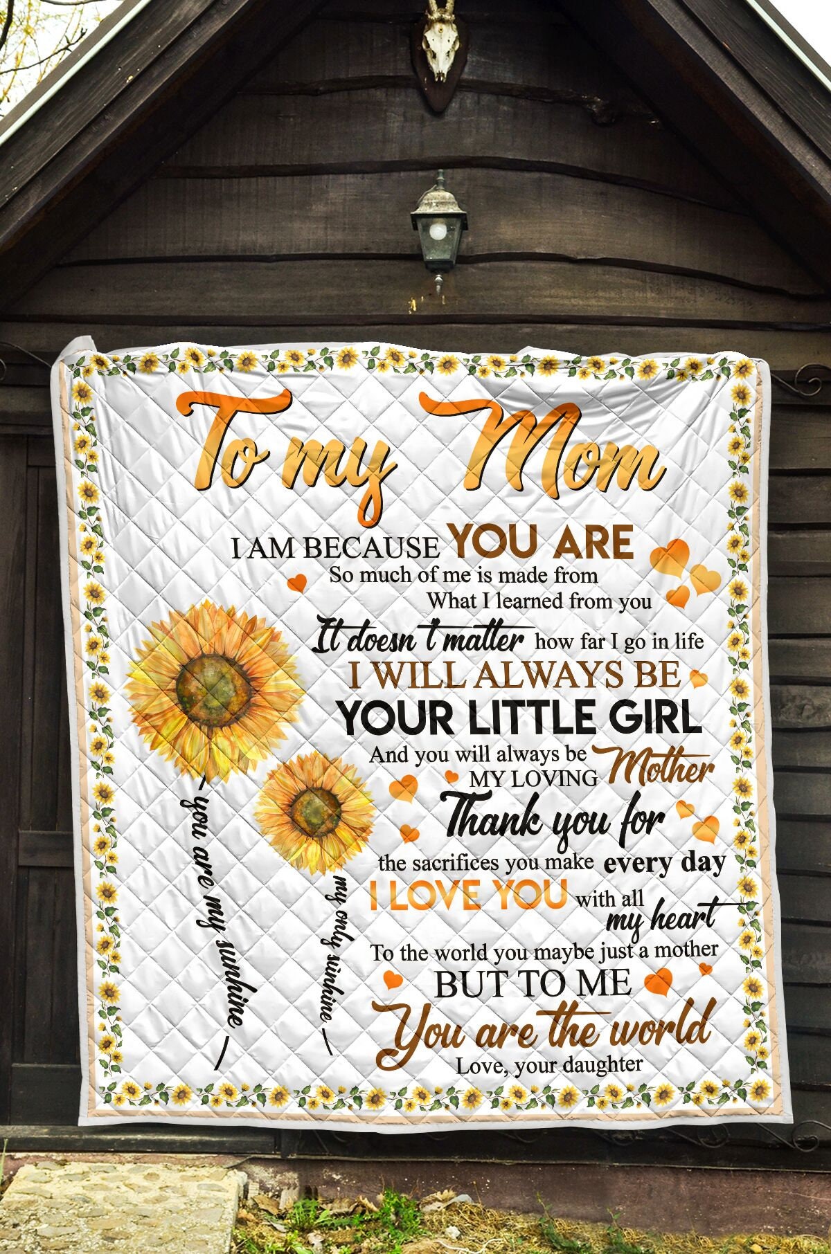 My Loving Mom Custom Quilt 09 Quilt Gift for Mother Mom Etsy
