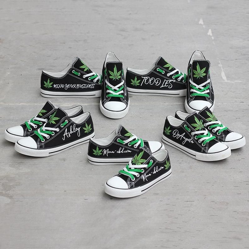 custom weed shoes