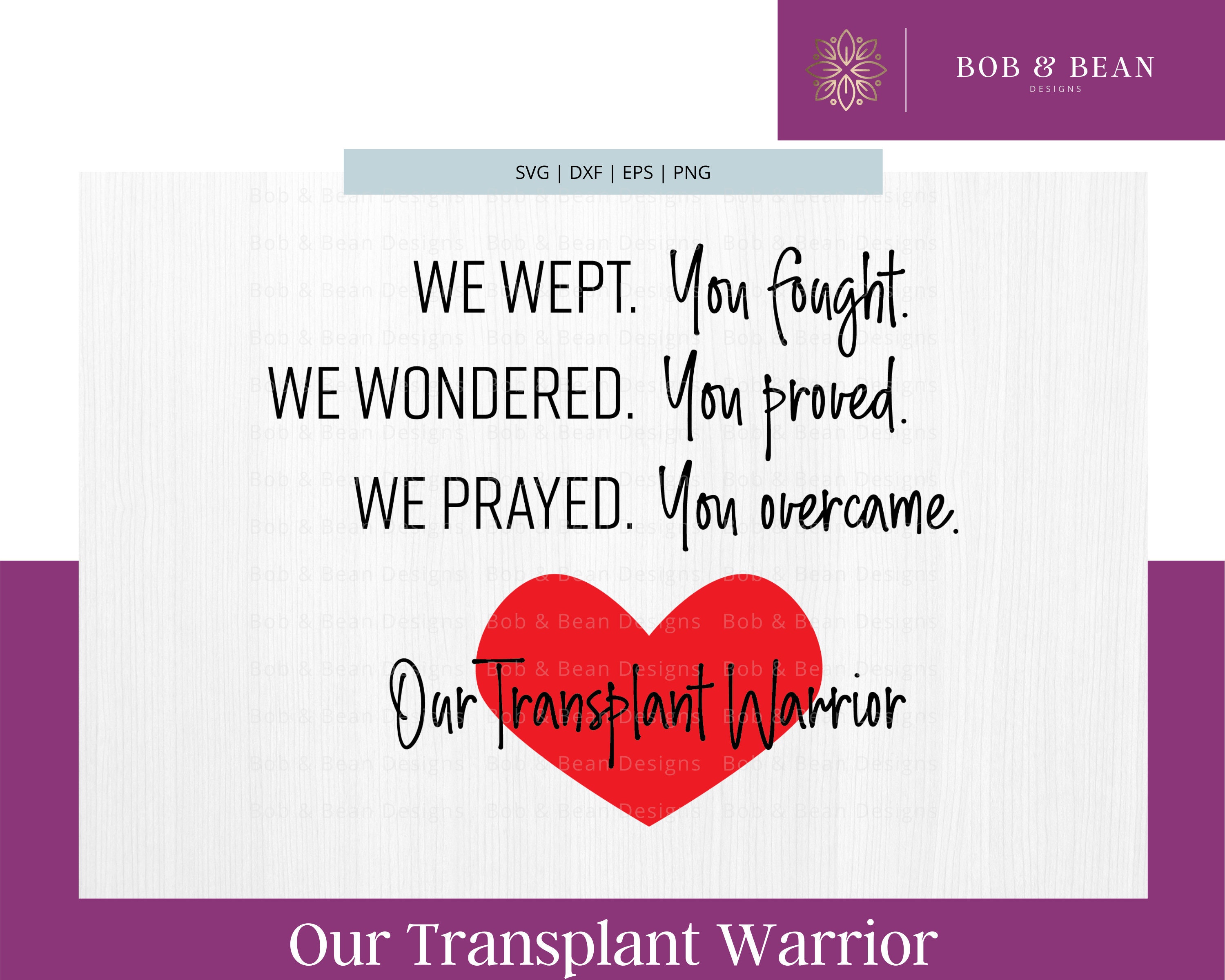 Heart Transplant SVG Transplant Warrrior Svg Congenital | Etsy