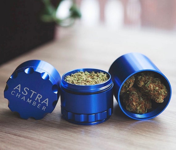 Weed Grinder With Kief and Weed Storage Container Waterproof All-in-one  Cannabis Grinder Aluminum Herb Storage Ash Tray Astra Chamber 420 