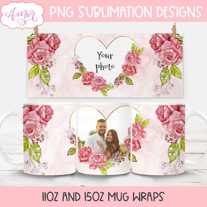 Voeg je eigen fotomoksjabloon toe, gepersonaliseerde koffiemok 11 oz moksublimatieontwerpen, doe-het-zelf moederdagcadeau, aanpasbare mokverpakking voor moeder