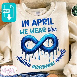DOWNLOAD DIGITAL Camiseta de conscientização sobre autismo PNG Não há problema em ser diferente, design de sublimação, camiseta de aceitação do autismo, símbolo infinito colorido