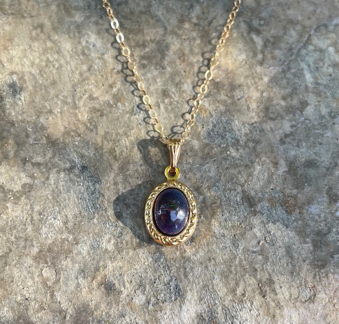 BLK & Nat Opal 14KT GLD main image 1