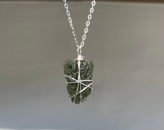 Moldavite Necklace | S for Sparkle