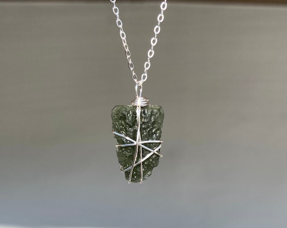 Moldavite Necklace | S for Sparkle