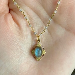 Vintage labradorite necklace