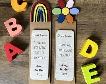 Personalised Teacher Bookmark | Gift for Teacher | Teacher Thank You Gift | End of Term Teacher Gift | End of School Year Gift |