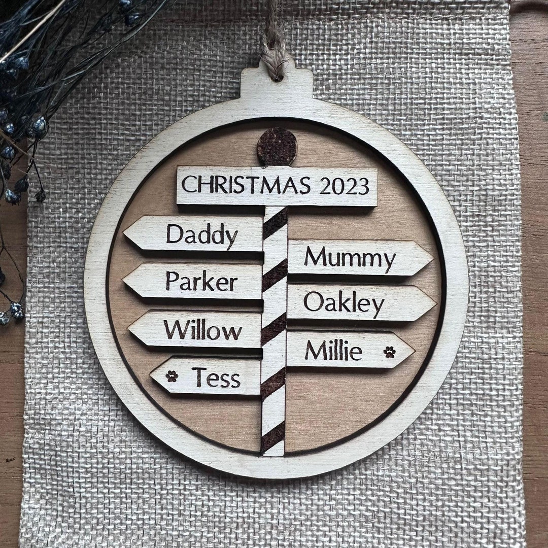 North Pole Bauble Family Christmas Bauble Christmas Family Ornament