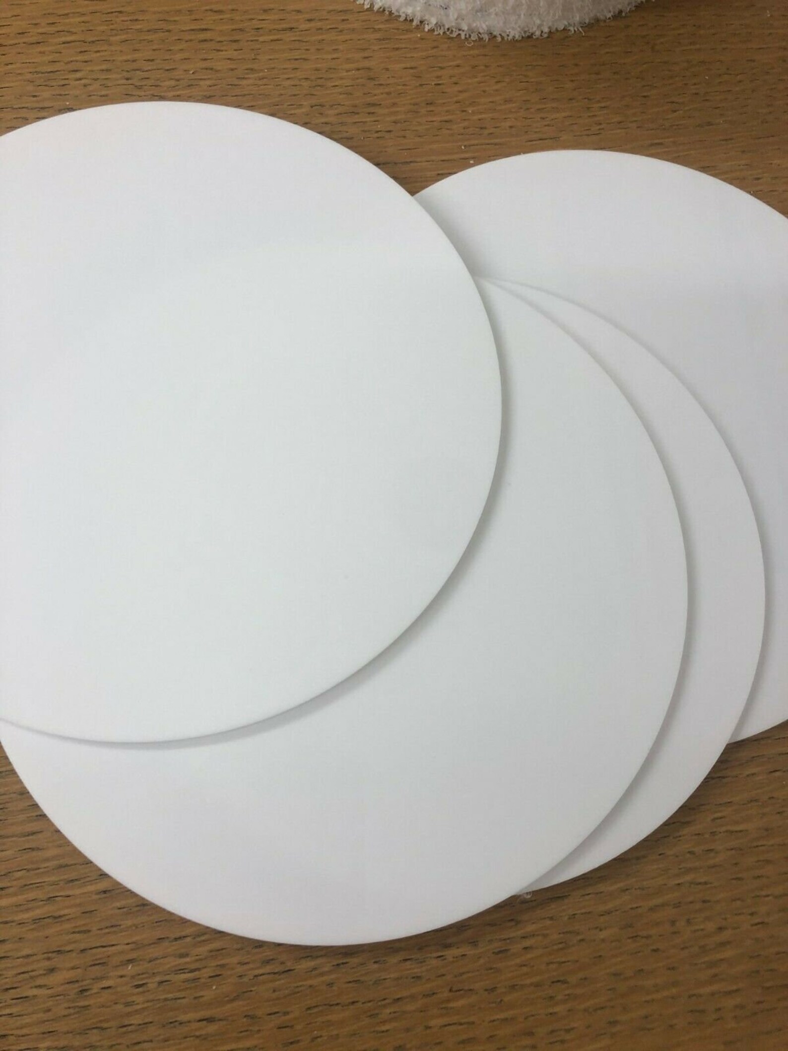 20 x 3mm White Acrylic Discs 185mm diameter Etsy