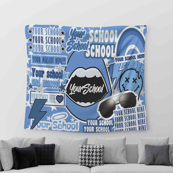 College Tapestry Etsy
