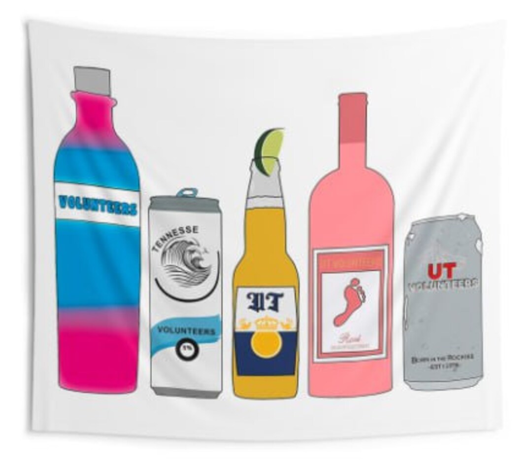 Custom All University Wall Tapestry Drink Tapestries Party Etsy