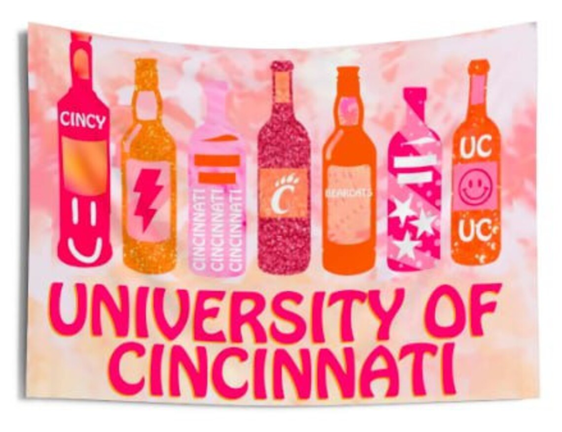 Custom All University Wall Tapestry Drink Tapestries Party Etsy