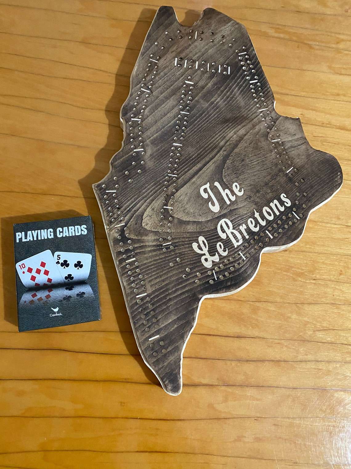 Maine State Cribbage Board Etsy