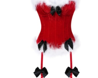 red velvet corset dress