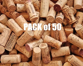 50 Wine Corks, Cork Crafts, Crafting Corks, Premium Wine Corks, Natural Corks