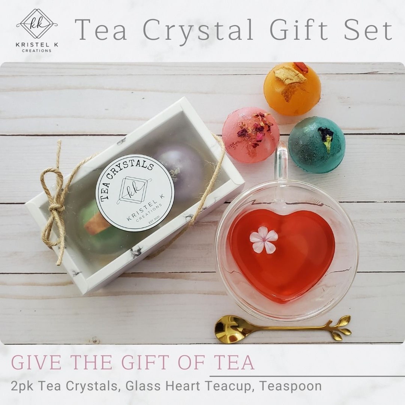 Tea Crystals Tea Bombs Hot Tea Bombs Tea Lover Gift Set Etsy