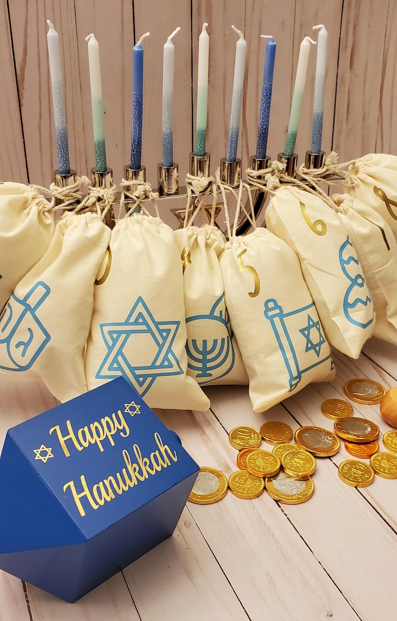8 Nights of Hanukkah Gift Bagshanukkah Gift Bagshanukkah Etsy