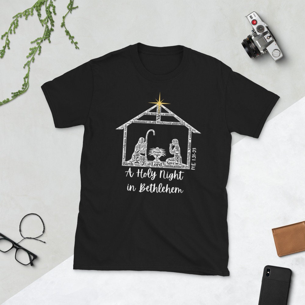 Christmas A Holy Night in Bethlehem Unisex T-shirt - Etsy