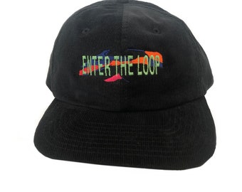 Fruits of the Loop Cap Käppie gorra de pana sostenible negra con bordado talla única NUEVO