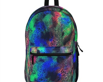 Primary Colored Coral reef Waterproof Backpack