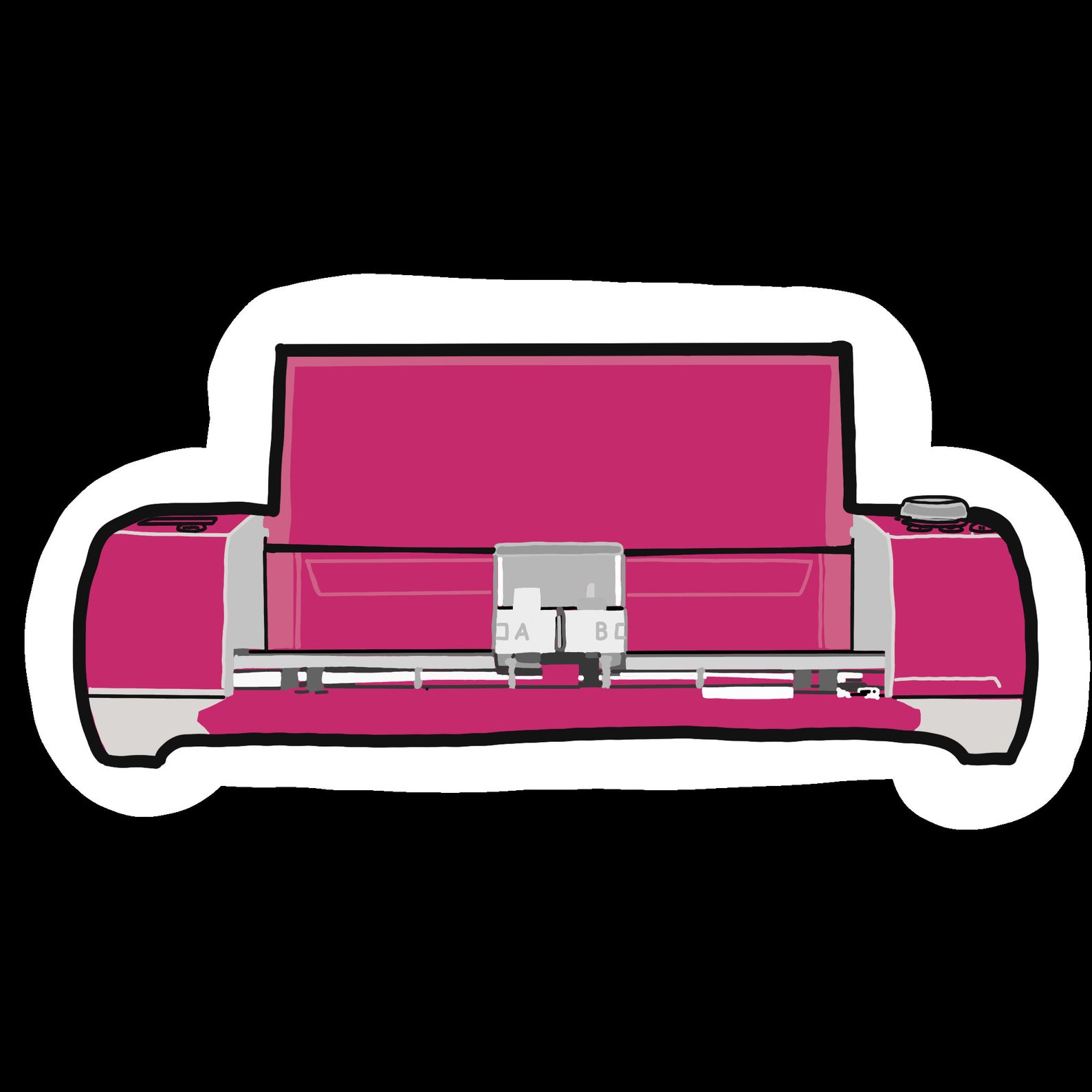 Cricut Sticker Pink Cricut Laptop Sticker Planner Sticker Etsy