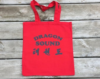 B Movie Miami Connection Dragon Sound Band Logo Red Tote Bag