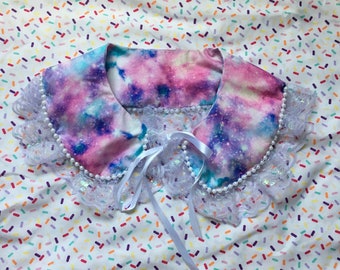 OS Handmade Kawaii Fairy Kei Uchuu Kei Galaxy Detachable Collar (Chaos Collars)