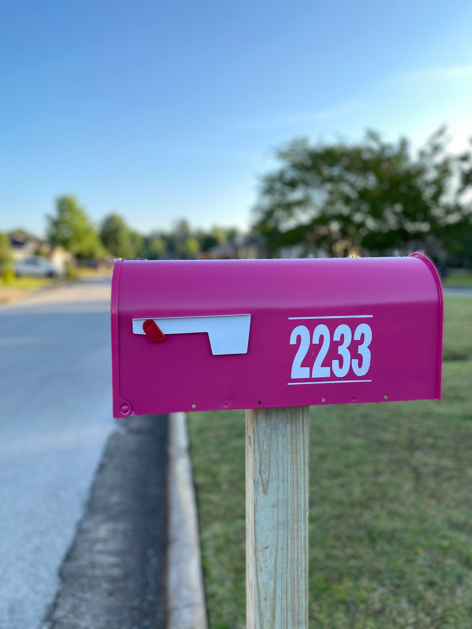 Poppy Pink Mailbox Etsy