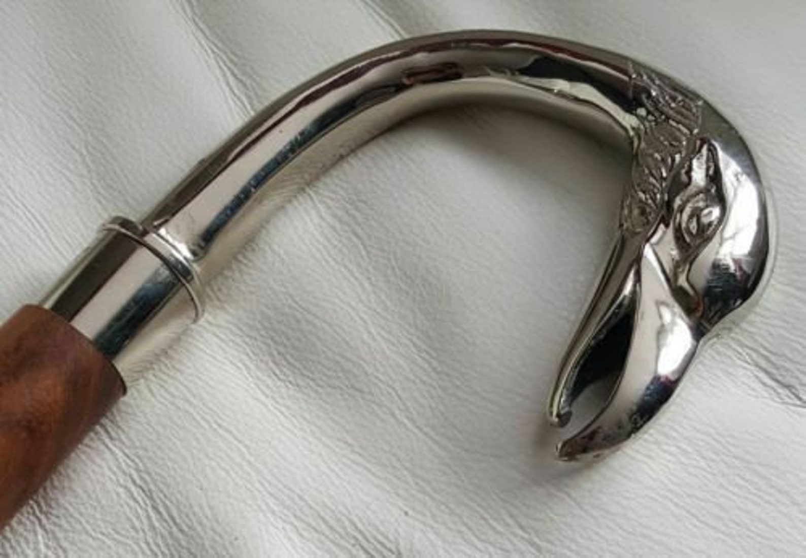 Antique Style Swan Head Handle Walking Stick Cane, Unique Stylish