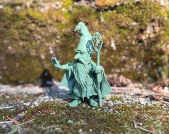 3D Printed Garden Gnome: Fantasy Yard Art, 5in PLA Protector