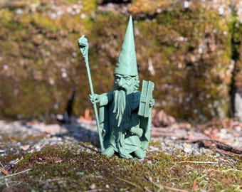 3D Printed Garden Gnome: Fantasy Yard Decor (5in)