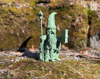 3D Printed Garden Gnome: Fantasy Yard Decor (5in)