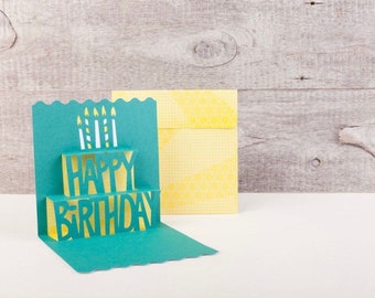 Papa 3d Pop Up Carte De Papa Joyeux Anniversaire Carte Etsy