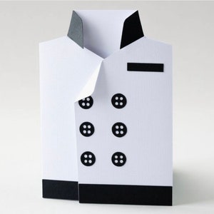 Tablier de chef | Carte pour sous-chef | Faire-part pour cuisinier | Cadeau pour chef de partie | carte de chef de cuisine | Cadeau chef cuisinier