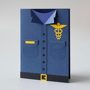 Carte d'uniforme EMT | Carte pour technicien médical d'urgence | Remerciement pour les premiers intervenants | Carte pour les travailleurs essentiels | Cartes d'ambulancier paramédical