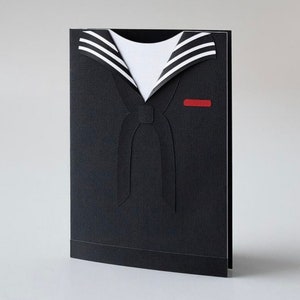 Carte d'uniforme de marin | carte marine | Cadeau pour la marine | Merci pour votre service | Faire-part de fête | Faire-part d'anniversaire pour lui |