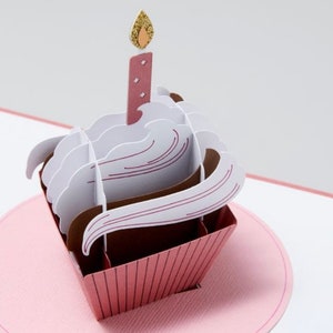 Carte pop-up personnalisée pour petits gâteaux | Carte d'anniversaire 3D pour lui | jolie carte d'anniversaire pour elle | carte de joyeux anniversaire pour enfants | carte d'anniversaire pour bébé