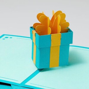 Present Pop-Up Card | 3D birthday card for him | cute birthday card for her | happy birthday card for kids | birthday card for baby