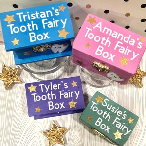Tooth Fairy Holder, Personalized Tooth Fairy Treasure Box, Tooth Fairy Box Personalized, Personalized Baby Gift, Baby Tooth Box,