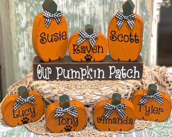Our Pumpkin Patch,Personalized Pumpkin Patch Sign,Farmhouse Pumpkin Decor,Halloween Pumpkin Patch Sign