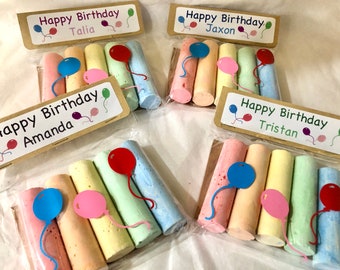 Party Favor For Kids,Personalized Party Favor,Birthday Party Favor,Chalk Party Favor,Child's Party Favor,Teacher Gift to Student,Party Gift