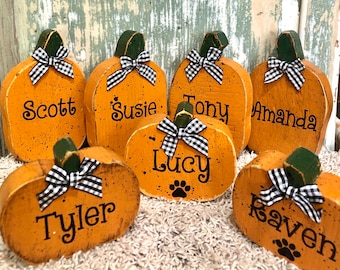 Personalized Pumpkins, Add-ON PUMPKINS,  Fall Decor, Personalized Halloween Decor,Custom Pumpkin,Custom Fall Decor