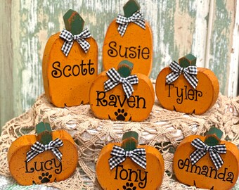 Personalized Pumpkins, Add-ON PUMPKINS,  Fall Decor, Personalized Halloween Decor,Custom Pumpkin,Custom Fall Decor