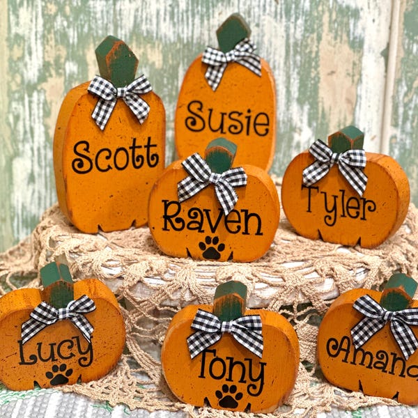 Calabazas personalizadas, Calabazas adicionales, Decoración de otoño, Decoración de Halloween personalizada, Calabaza personalizada, Decoración de otoño personalizada