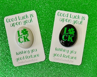 Good Luck Charm,Shamrock Lucky Charm,Irish Luck,Saint Patrick's Day Gift,Clover Charm,Good Luck Gift, Good Luck Pocket Charm