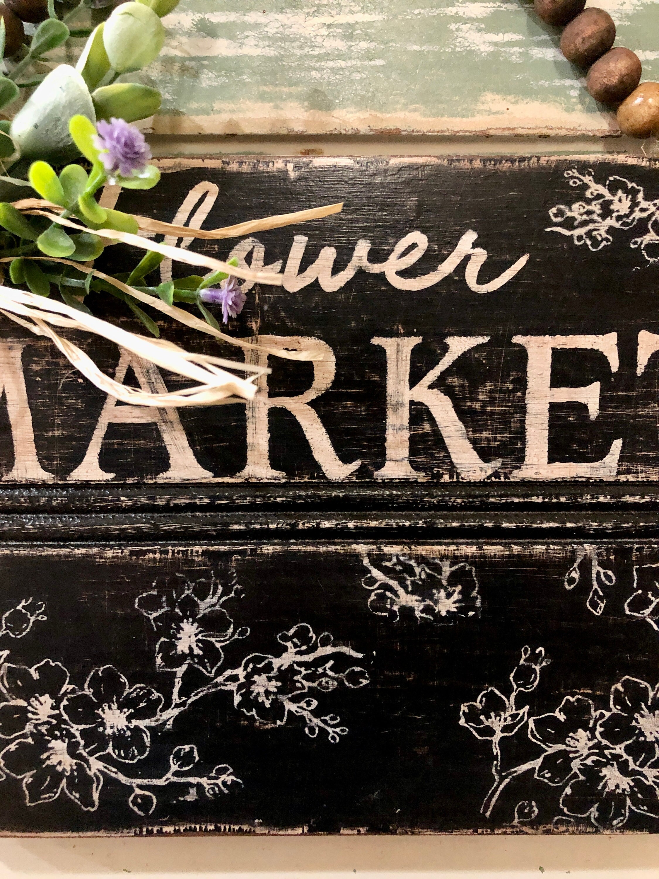 Flower Market Sign, Farmhouse Spring Sign,farmhouse Spring Decor,rustic ...
