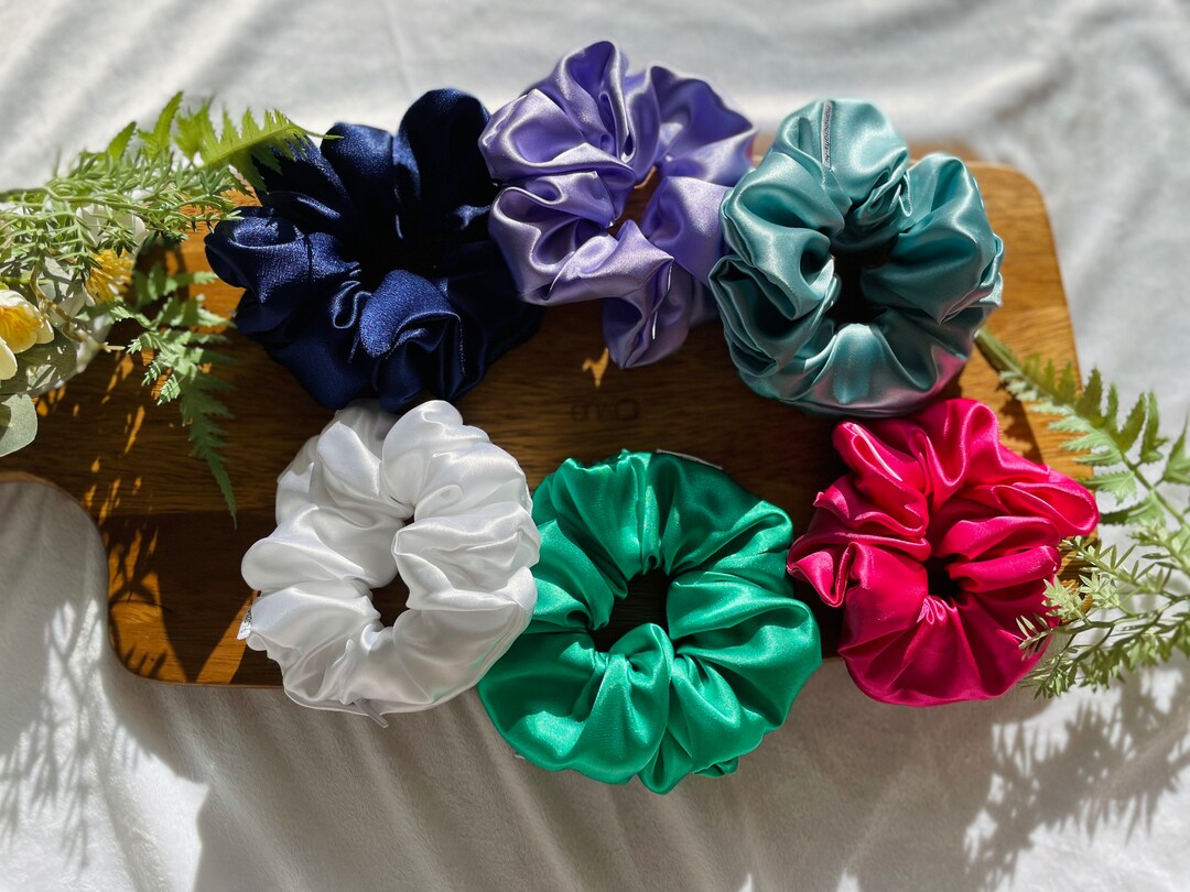 Pocket Scrunchy Satin Scrunchy Zipper Scrunchy Handmade Etsy Australia