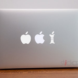 Macbook Decal | Apple Eat Bite | Sticker | Sticker | Mac | Macbook Air | Pro | Apple